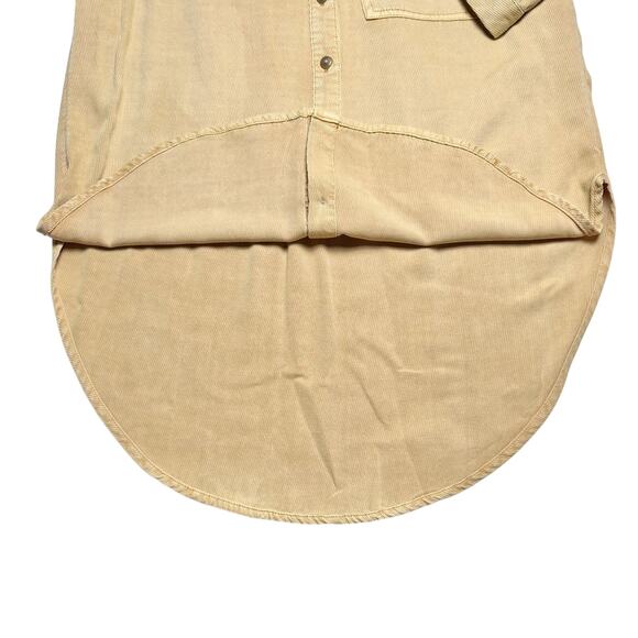 Pilcro | Women | Marigold Ribbed Relaxed Oversized Button Up Shirt | Small - Picture 10 of 11